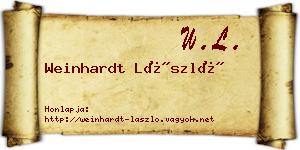 Weinhardt László névjegykártya