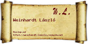 Weinhardt László névjegykártya