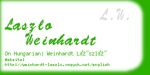laszlo weinhardt business card